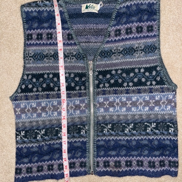 Vintage REI 100% Wool zip Vest - Picture 7 of 8